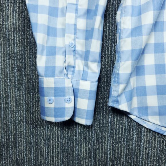 Twillory Shirt Mens XL Blue Plaid Untuckable Button Up Long Sleeve Tailored - Picture 9 of 16